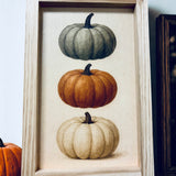 Autumn Wall Art - Stacked Pumpkins