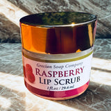 All Natural Raspberry Infused Lip Scrub