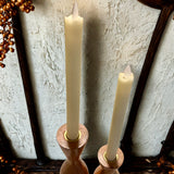 Moving Taper Candle, Cream - Set of 2