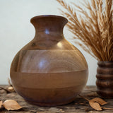 Acacia Wooden Vase